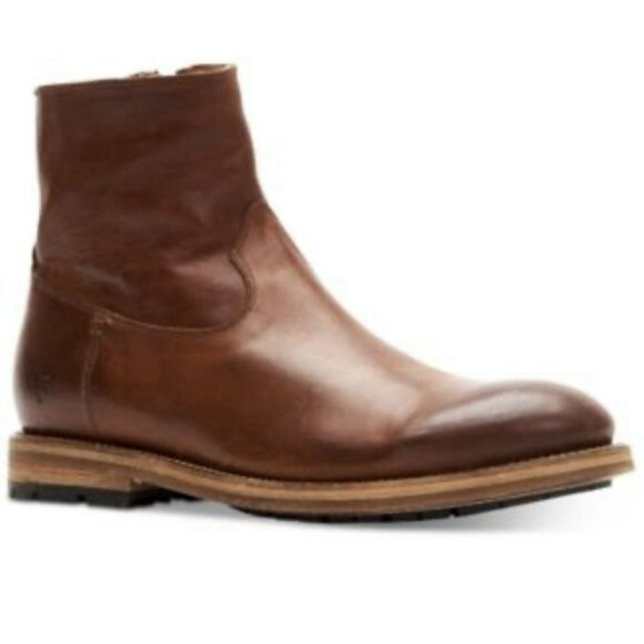 Frye Mens Bowery Chelsea Boots Brown Size 12 - Picture 1 of 7